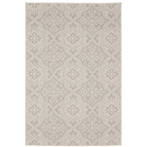 Oriental Weavers Portofino 2805W Moroccan/Global Floral Polypropylene Indoor/Outdoor Area Rug Ivory/ Grey 9'10" x 12'10" P2805W300390ST