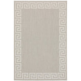 Oriental Weavers Portofino 6560D Casual/Transitional Border Polypropylene Indoor/Outdoor Area Rug Grey/ Ivory 9'10" x 12'10" P6560D300390ST