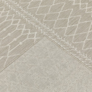 Oriental Weavers Portofino 670H4 Scandinavian/Global Geometric Polypropylene Indoor/Outdoor Area Rug Grey/ Ivory 9'10" x 12'10" P670H4300390ST