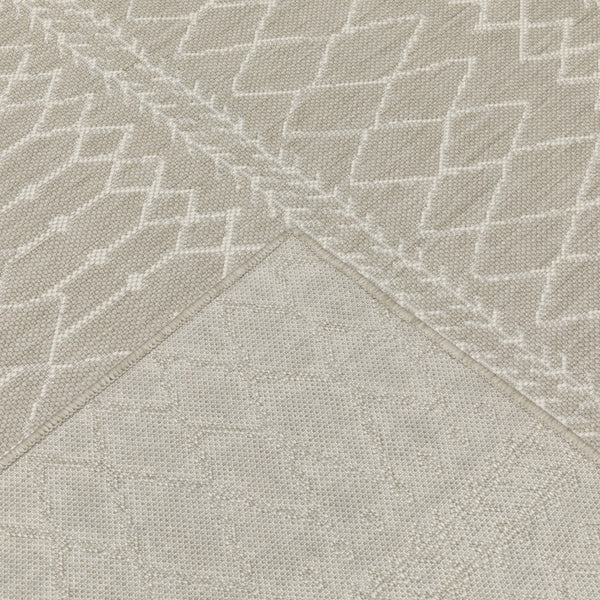 Oriental Weavers Portofino 670H4 Scandinavian/Global Geometric Polypropylene Indoor/Outdoor Area Rug Grey/ Ivory 9'10" x 12'10" P670H4300390ST