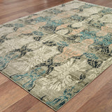 Oriental Weavers Raleigh 2333Y Casual/Transitional Floral Polypropylene Indoor Area Rug Ivory/ Grey 7'10" x 10'10" R2333Y240330ST