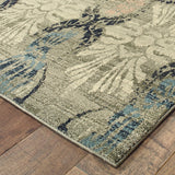 Oriental Weavers Raleigh 2333Y Casual/Transitional Floral Polypropylene Indoor Area Rug Ivory/ Grey 7'10" x 10'10" R2333Y240330ST