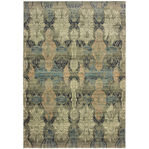 Oriental Weavers Raleigh 2333Y Casual/Transitional Floral Polypropylene Indoor Area Rug Ivory/ Grey 7'10" x 10'10" R2333Y240330ST