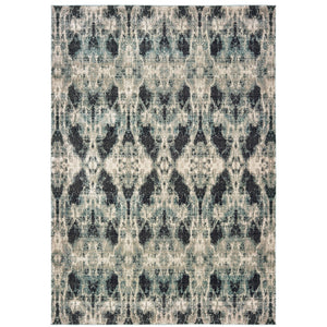 Oriental Weavers Raleigh 5507B Traditional/Vintage Abstract Polypropylene Indoor Area Rug Grey/ Blue 9'10" x 12'10" R5507B300390ST