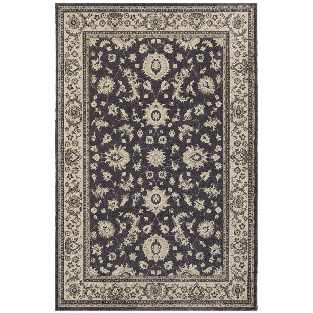 Oriental Weavers Richmond 117H3 Traditional/Persian Oriental Polypropylene Indoor Area Rug Charcoal/ Ivory 12' x 15' R117H3360450ST