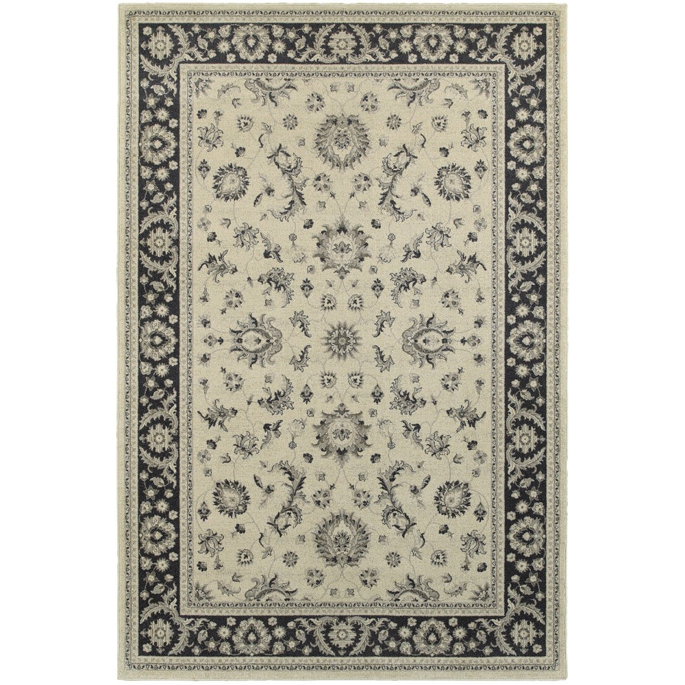 Oriental Weavers Richmond 117W3 Traditional/Persian Oriental Polypropylene Indoor Area Rug Ivory/ Navy 12' x 15' R117W3360450ST