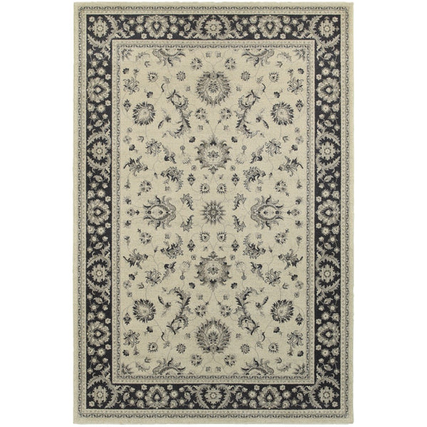 Oriental Weavers Richmond 117W3 Traditional/Persian Oriental Polypropylene Indoor Area Rug Ivory/ Navy 12' x 15' R117W3360450ST
