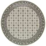 Oriental Weavers Richmond 4440S Traditional/Persian Oriental Polypropylene Indoor Area Rug Ivory/ Grey 7'10" Round R4440S240RDST