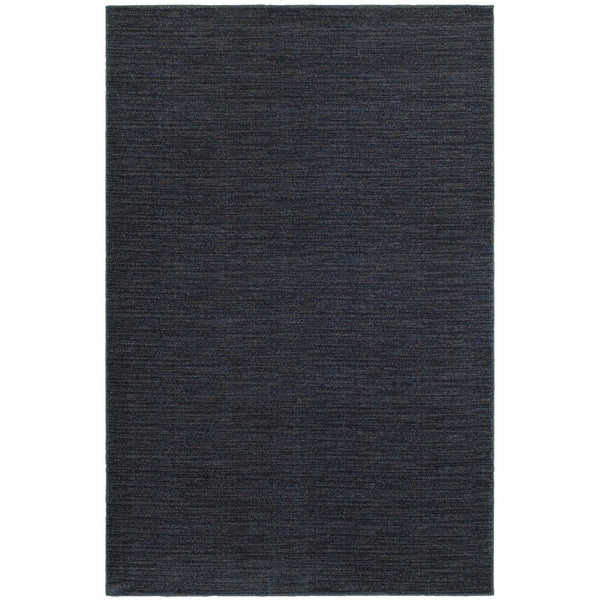Oriental Weavers Richmond 526B3 Transitional/Industrial Solid Polypropylene Indoor Area Rug Navy/ Grey 12' x 15' R526B3360450ST