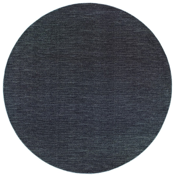 Oriental Weavers Richmond 526B3 Transitional/Industrial Solid Polypropylene Indoor Area Rug Navy/ Grey 7'10" Round R526B3240RDST