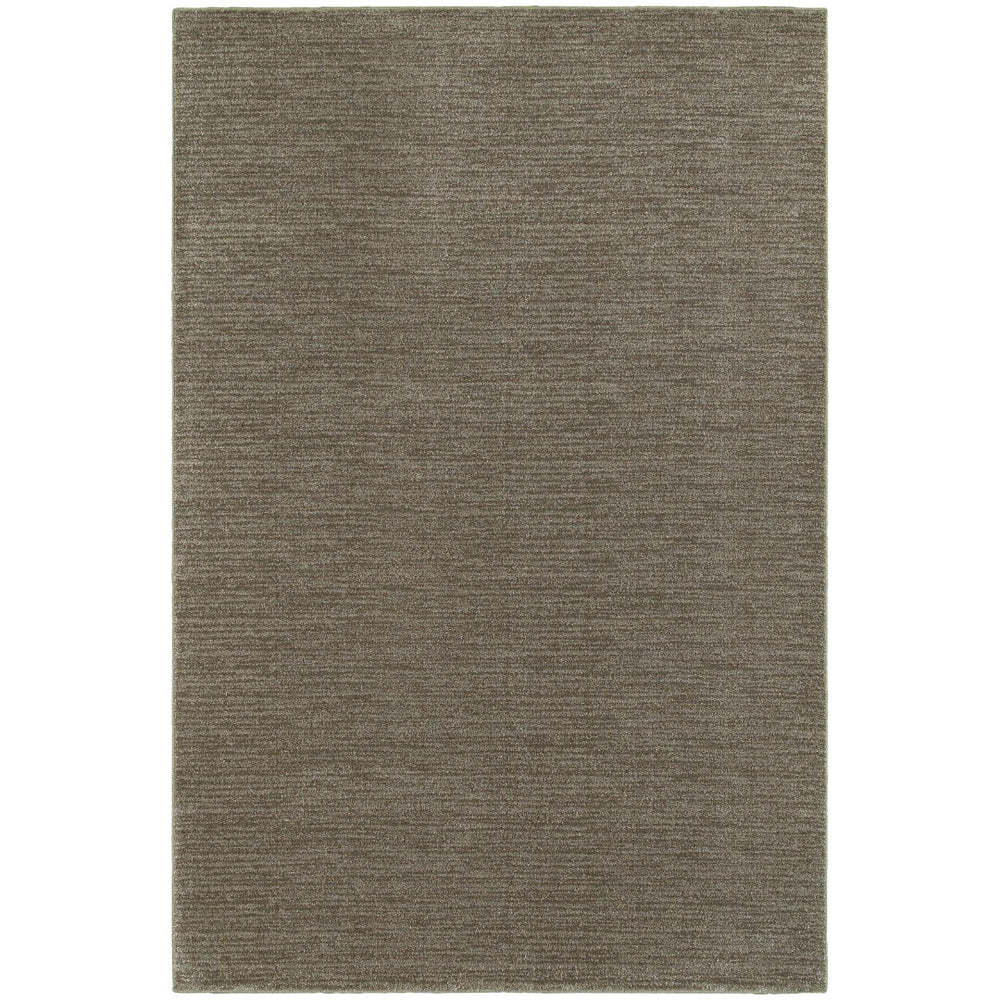 Oriental Weavers Richmond 526H3 Transitional/Industrial Solid Polypropylene Indoor Area Rug Grey/ Brown 12' x 15' R526H3360450ST