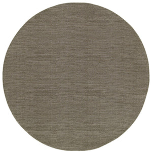 Oriental Weavers Richmond 526H3 Transitional/Industrial Solid Polypropylene Indoor Area Rug Grey/ Brown 7'10" Round R526H3240RDST