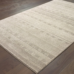 Oriental Weavers Richmond 801H3 Transitional/Industrial Solid Polypropylene Indoor Area Rug Ivory/ Brown 12' x 15' R801H3360450ST