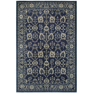 Oriental Weavers Richmond 8020K Traditional/Persian Oriental Polypropylene Indoor Area Rug Navy/ Grey 12' x 15' R8020K360450ST