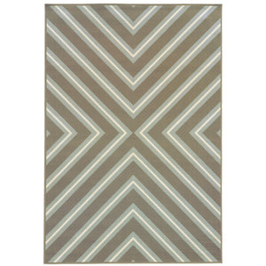 Oriental Weavers Riviera 4589D Transitional/Casual Geometric Polypropylene Indoor/Outdoor Area Rug Grey/ Blue 8'6" x 13' R4589D259396ST