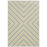 Oriental Weavers Riviera 4589P Transitional/Casual Geometric Polypropylene Indoor/Outdoor Area Rug Grey/ Ivory 8'6" x 13' R4589P259396ST