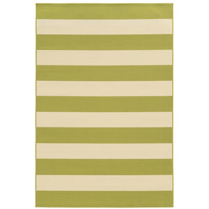 Oriental Weavers Riviera 4768E Nautical & Coastal/Farmhouse Geometric Polypropylene Indoor/Outdoor Area Rug Green/ Ivory 8'6" x 13' R4768E259396ST