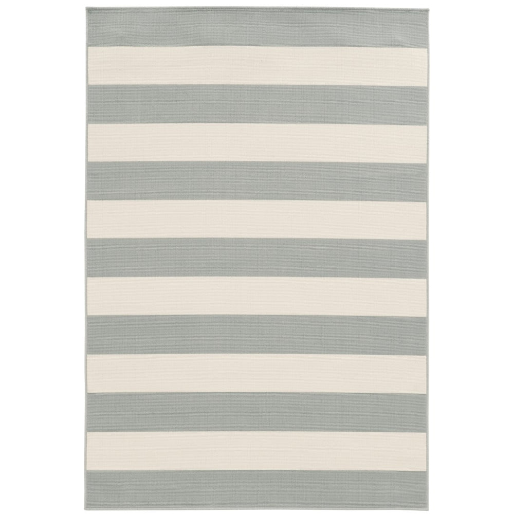 Oriental Weavers Riviera 4768H Nautical & Coastal/Farmhouse Geometric Polypropylene Indoor/Outdoor Area Rug Grey/ Ivory 8'6" x 13' R4768H259396ST