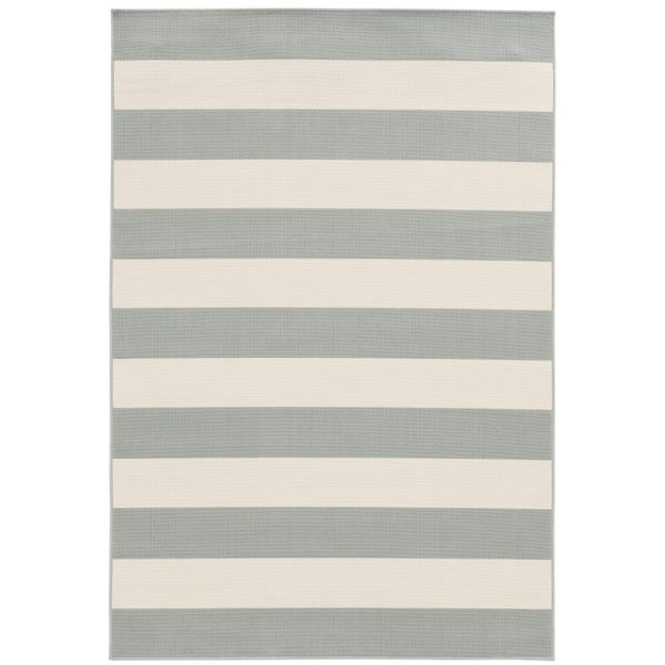 Oriental Weavers Riviera 4768H Nautical & Coastal/Farmhouse Geometric Polypropylene Indoor/Outdoor Area Rug Grey/ Ivory 8'6" x 13' R4768H259396ST