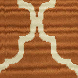 Oriental Weavers Riviera 4770D Moroccan/Casual Geometric Polypropylene Indoor/Outdoor Area Rug Orange/ Ivory 8'6" x 13' R4770D259396ST
