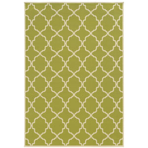 Oriental Weavers Riviera 4770M Moroccan/Casual Geometric Polypropylene Indoor/Outdoor Area Rug Green/ Ivory 8'6" x 13' R4770M259396ST