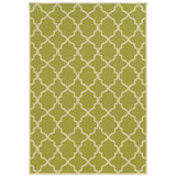 Oriental Weavers Riviera 4770M Moroccan/Casual Geometric Polypropylene Indoor/Outdoor Area Rug Green/ Ivory 8'6" x 13' R4770M259396ST