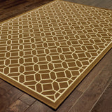 Oriental Weavers Riviera 4771L Transitional/Casual Geometric Polypropylene Indoor/Outdoor Area Rug Brown/ Ivory 8'6" x 13' R4771L259396ST