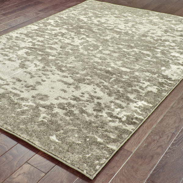 Oriental Weavers Rowan 190E4 Contemporary/Industrial Abstract Polypropylene, Polyester Indoor Area Rug Ivory/ Grey 6'7" x 9'6" R190E4200290ST