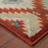 Oriental Weavers Sedona 5936D Southwestern/Global Geometric Nylon, Polypropylene Indoor Area Rug Red/ Multi 9'10" x 12'10" S5936D300390ST