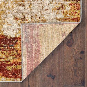 Oriental Weavers Sedona 6365A Contemporary/Industrial Abstract Nylon, Polypropylene Indoor Area Rug Blue/ Red 9'10" x 12'10" S6365A300390ST