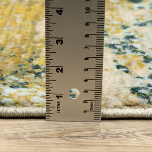 Oriental Weavers Sedona 6365A Contemporary/Industrial Abstract Nylon, Polypropylene Indoor Area Rug Blue/ Red 7'10" Round S6365A240RDST