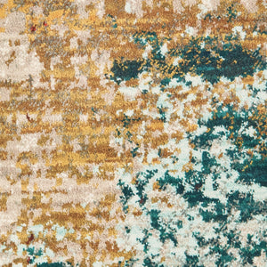 Oriental Weavers Sedona 6365A Contemporary/Industrial Abstract Nylon, Polypropylene Indoor Area Rug Blue/ Red 7'10" Round S6365A240RDST