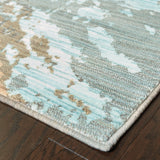 Oriental Weavers Sedona 6367A Contemporary/Industrial Abstract Nylon, Polypropylene Indoor Area Rug Blue/ Grey 9'10" x 12'10" S6367A300390ST