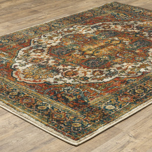 Oriental Weavers Sedona 6382B Traditional/Global Oriental Nylon, Polypropylene Indoor Area Rug Red/ Multi 9'10" x 12'10" S6382B300390ST
