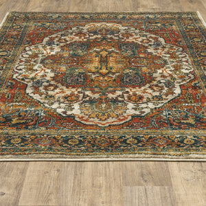 Oriental Weavers Sedona 6382B Traditional/Global Oriental Nylon, Polypropylene Indoor Area Rug Red/ Multi 9'10" x 12'10" S6382B300390ST