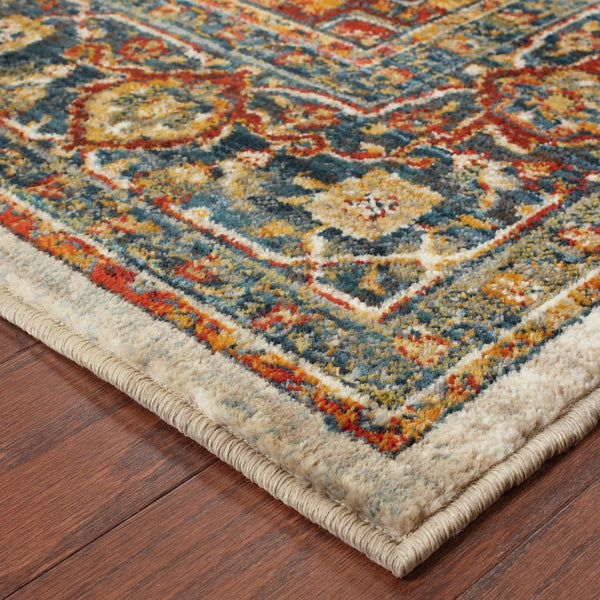 Oriental Weavers Sedona 6382B Traditional/Global Oriental Nylon, Polypropylene Indoor Area Rug Red/ Multi 9'10" x 12'10" S6382B300390ST