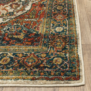 Oriental Weavers Sedona 6382B Traditional/Global Oriental Nylon, Polypropylene Indoor Area Rug Red/ Multi 9'10" x 12'10" S6382B300390ST