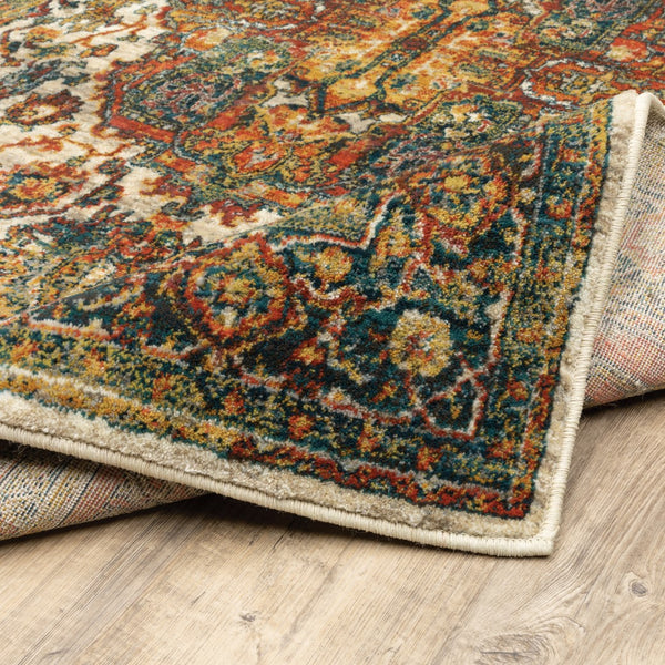 Oriental Weavers Sedona 6382B Traditional/Global Oriental Nylon, Polypropylene Indoor Area Rug Red/ Multi 9'10" x 12'10" S6382B300390ST