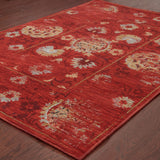 Oriental Weavers Sedona 6386E Traditional/Vintage Oriental Nylon, Polypropylene Indoor Area Rug Red/ Gold 7'10" x 10'10" S6386E240330ST
