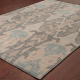 Oriental Weavers Sedona 6410D Transitional/Global Abstract Nylon, Polypropylene Indoor Area Rug Blue/ Grey 7'10" x 10'10" S6410D240330ST