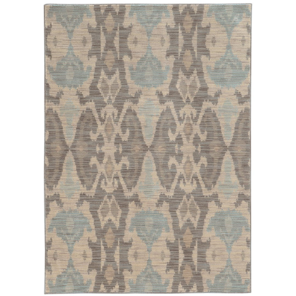 Oriental Weavers Sedona 6410D Transitional/Global Abstract Nylon, Polypropylene Indoor Area Rug Blue/ Grey 7'10" x 10'10" S6410D240330ST