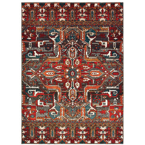 Oriental Weavers Sedona 9575A Tribal/Global Southwest/Lodge Nylon, Polypropylene Indoor Area Rug Red/ Orange 9'10" x 12'10" S9575A300390ST