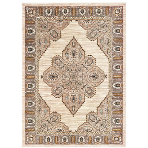 Oriental Weavers Sedona 9588D Bohemian/Global Oriental Nylon, Polypropylene Indoor Area Rug Ivory/ Gold 9'10" x 12'10" S9588D300390ST