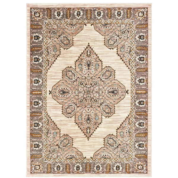 Oriental Weavers Sedona 9588D Bohemian/Global Oriental Nylon, Polypropylene Indoor Area Rug Ivory/ Gold 9'10" x 12'10" S9588D300390ST