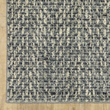 Oriental Weavers Seneca SE02A Industrial/Contemporary Tweed Polypropylene Indoor Area Rug Blue/ Ivory 9'10" x 12'10" SSE02A300390ST