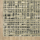Oriental Weavers Seneca SE05A Industrial/Contemporary Abstract Polypropylene Indoor Area Rug Beige/ Grey 9'10" x 12'10" SSE05A300390ST