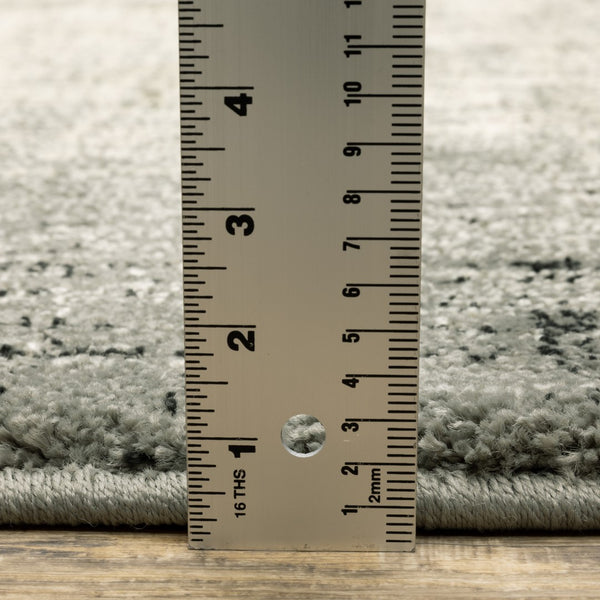 Oriental Weavers Seneca SE07A Industrial/Contemporary Abstract Polypropylene Indoor Area Rug Grey/ Beige 9'10" x 12'10" SSE07A300390ST