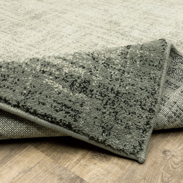 Oriental Weavers Seneca SE07A Industrial/Contemporary Abstract Polypropylene Indoor Area Rug Grey/ Beige 9'10" x 12'10" SSE07A300390ST