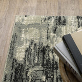 Oriental Weavers Seneca SE12A Modern & Contemporary/Industrial Abstract Polypropylene Indoor Area Rug Grey/ Beige 9'10" x 12'10" SSE12A300390ST