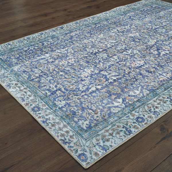 Oriental Weavers Sofia 85811 Bohemian/Traditional Oriental Polyester, Chenille Indoor Area Rug Blue 8'3" x 11'6" S85811255350ST